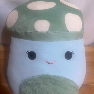 Squishmallows Original 12-Inch Bo Lynn Teal Spotted Mushroom - Official Jazwares